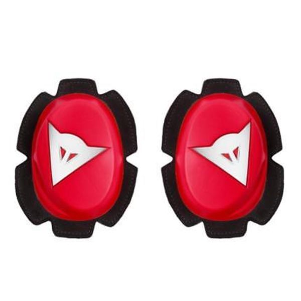 Saponette Moto Dainese Pista Knee Slider Red White Saponette Moto Dainese Pista Knee Slider Red White