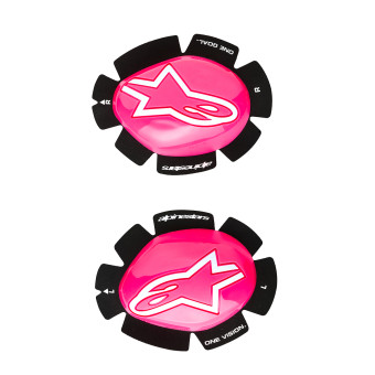 Saponette Moto Alpinestars GP Plus Knee Slider Pink Fluo White Saponette Moto Alpinestars GP Plus Knee Slider Pink Fluo White