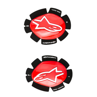 Saponette Moto Alpinestars GP Plus Knee Slider Red White Saponette Moto Alpinestars GP Plus Knee Slider Red White