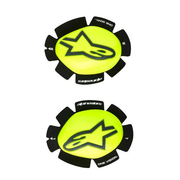 Saponette Moto Alpinestars GP Plus Knee Slider Yellow Fluo Black