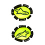Saponette Moto Alpinestars GP Plus Knee Slider Yellow Fluo Black