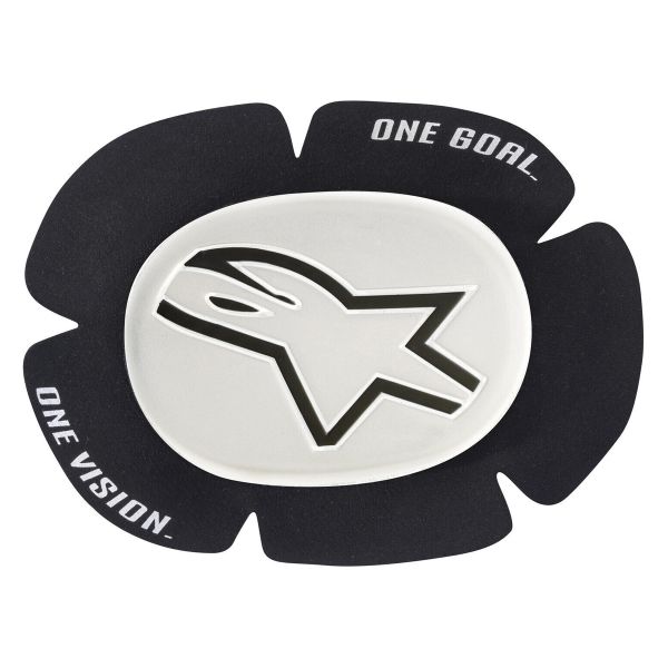 Saponette Moto Alpinestars GP Sport Evo Knee Slider White Black Saponette Moto Alpinestars GP Sport Evo Knee Slider White Black