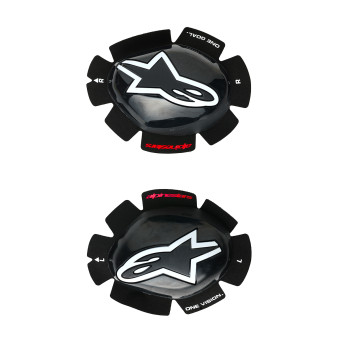 Saponette Moto Alpinestars GP Tech Knee Slider Black White Saponette Moto Alpinestars GP Tech Knee Slider Black White