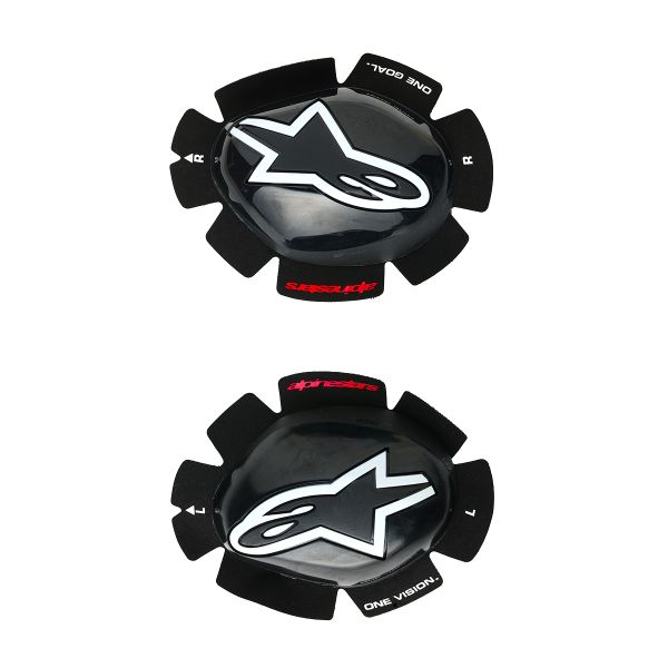 Saponette Moto Alpinestars GP Tech Knee Slider Black White