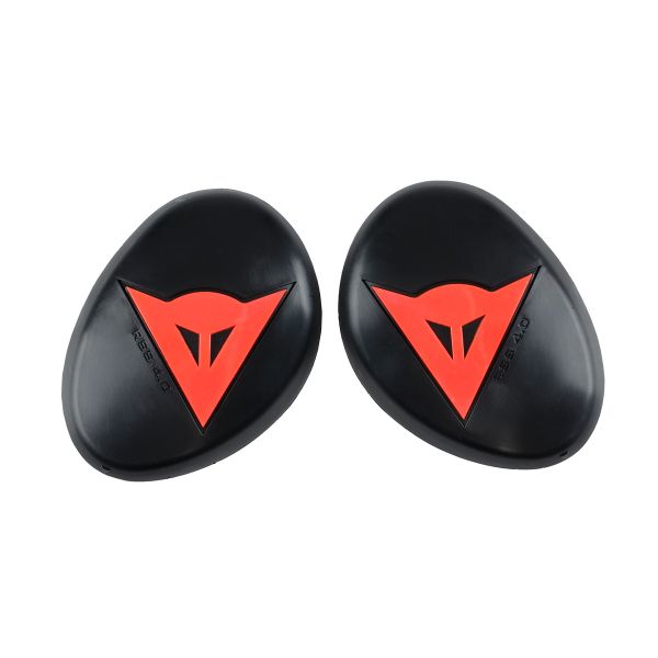 Saponette Moto Dainese Knee Slider RSS 4.0 - Black Red Fluo