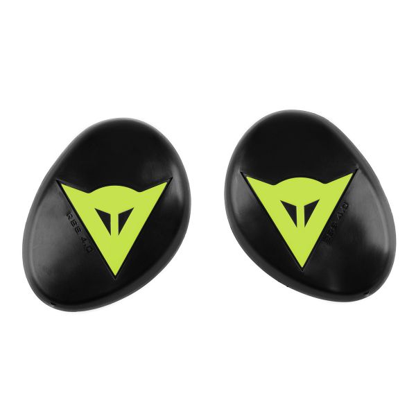 Saponette Moto Dainese Knee Slider RSS 4.0 - Black Yellow Fluo