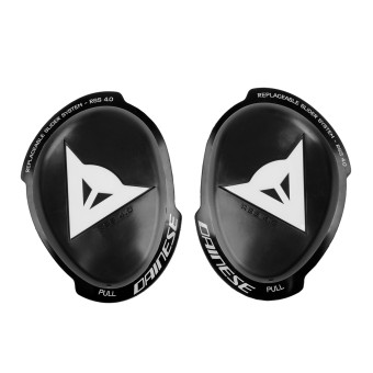 Saponette Moto Dainese Knee Slider RSS 4.0 HDC Black White Saponette Moto Dainese Knee Slider RSS 4.0 HDC Black White