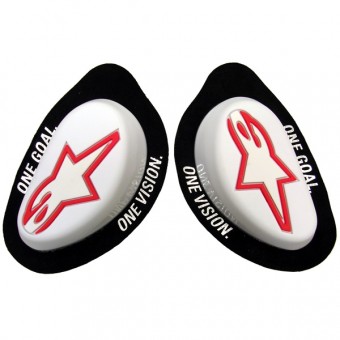 Saponette Moto Alpinestars GP Knee Slider Bianco Saponette Moto Alpinestars GP Knee Slider Bianco