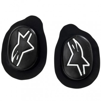 Saponette Moto Alpinestars Sport Knee Slider Nero Bianco Saponette Moto Alpinestars Sport Knee Slider Nero Bianco