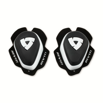 Saponette Moto REV'IT Knee Slider Set 2 White Black White Saponette Moto REV'IT Knee Slider Set 2 White Black White