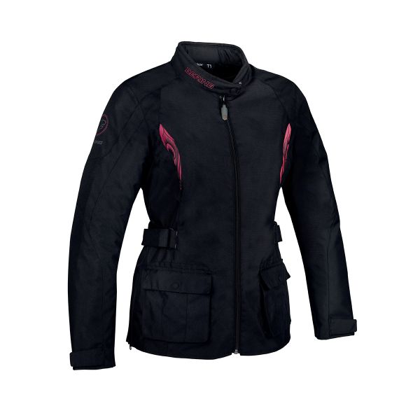 Giacche Moto Lunghe Bering Lady Virginia Fuchsia Black