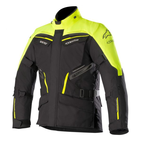 Giacche moto Alpinestars Patron Gore-Tex Yellow Fluo Black Giacche moto Alpinestars Patron Gore-Tex Yellow Fluo Black
