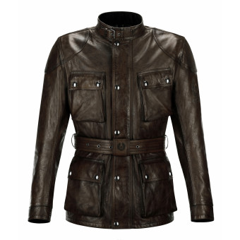 Giacche Moto Lunghe Belstaff Trialmaster Leather Antique Black Brown Giacche Moto Lunghe Belstaff Trialmaster Leather Antique Black Brown
