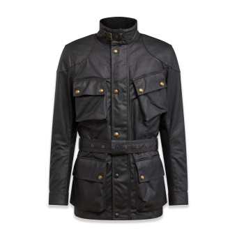 Giacche Moto Lunghe Belstaff Trialmaster Wax Black Giacche Moto Lunghe Belstaff Trialmaster Wax Black