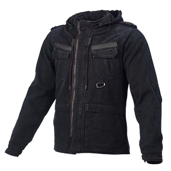 Giacche Moto Lunghe Macna Combat Black Giacche Moto Lunghe Macna Combat Black