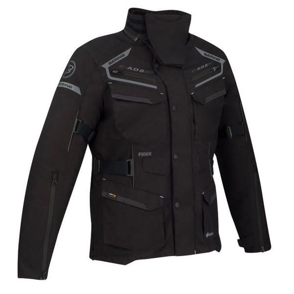 Giacche Moto Lunghe Bering Minsk Gore-Tex Black Grey