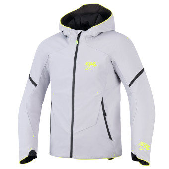 Giacche Moto Lunghe Alpinestars Aeroshell WP Mid Gray Yellow Fluo