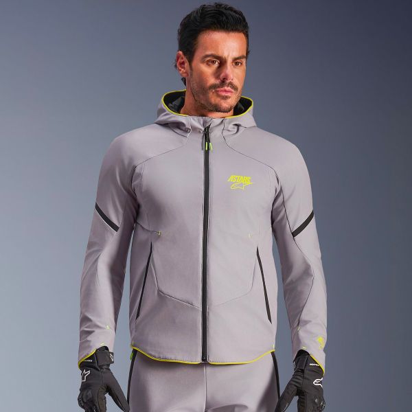 Alpinestars Aeroshell WP Mid Gray Yellow Fluo