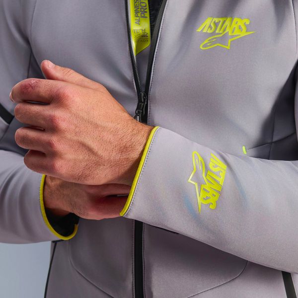 Alpinestars Aeroshell WP Mid Gray Yellow Fluo