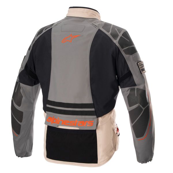 Alpinestars AMT-10R Drystar XF Grigio pelliccia Marrone pallido Arancione piccante