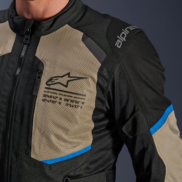 Alpinestars Andes Air Drystar Nero Laurel Grigio Blu brillante