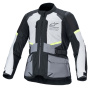 Giacche Moto Lunghe Alpinestars Andes Air Drystar Ice Grey Dark Grey Black