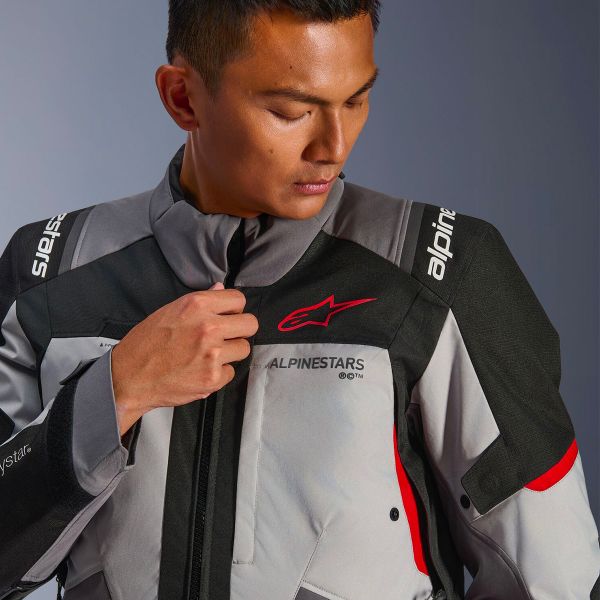 Alpinestars Andes V4 Drystar Dark Gray Ice Gray Black Bright Red