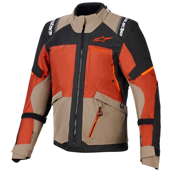 Giacche Moto Lunghe Alpinestars Andes V4 Drystar Walnut Rust Black