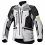 Giacche Moto Lunghe Alpinestars Bogota Pro Drystar Grigio ghiaccio Grigio scuro Giallo fluo