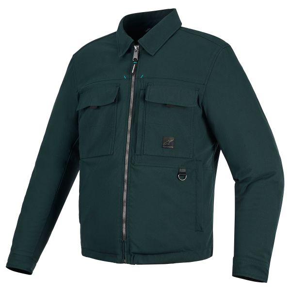 Giacche Moto Lunghe Alpinestars Bryon WR Overshirt Dark Emerald
