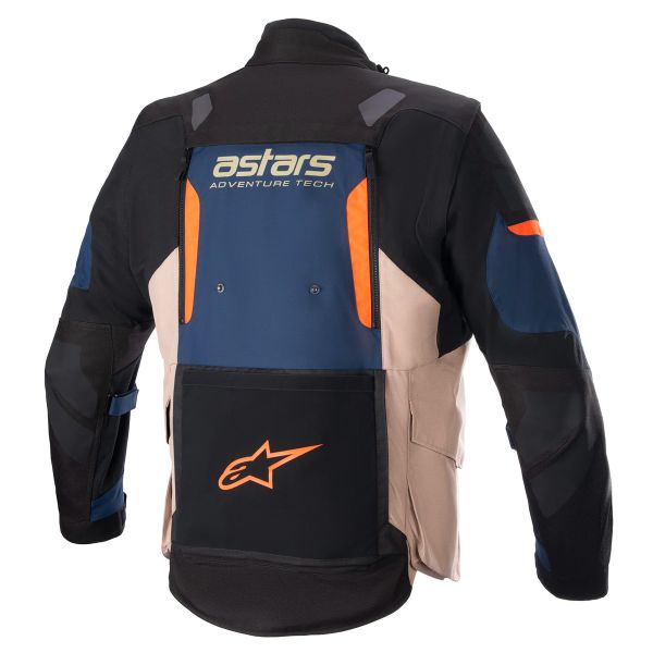Alpinestars Halo Drystar Blu scuro Khaki Arancione fuoco
