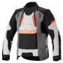 Giacche Moto Lunghe Alpinestars Halo Drystar Grigio scuro Grigio ghiaccio Nero
