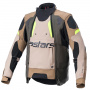 Giacche Moto Lunghe Alpinestars Halo Drystar Cachi scuro Sabbia Giallo Fluo