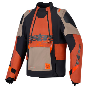 Giacche Moto Lunghe Alpinestars Halo Pro Drystar XF Laminated Walnut Rust Black