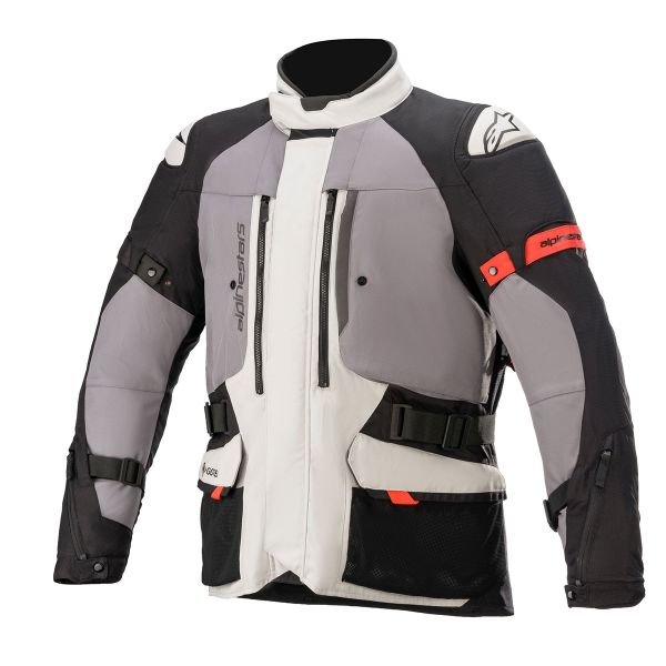 Giacche Moto Lunghe Alpinestars Ketchum Gore-Tex Grigio ghiaccio Grigio scuro Nero Giacche Moto Lunghe Alpinestars Ketchum Gore-Tex Grigio ghiaccio Grigio scuro Nero