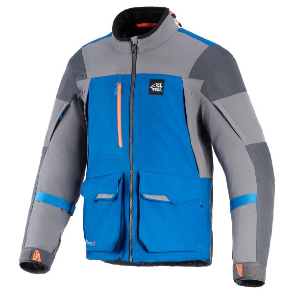 Giacche Moto Lunghe Alpinestars Maxdura Drystar XF Royal Blue Dark Grey