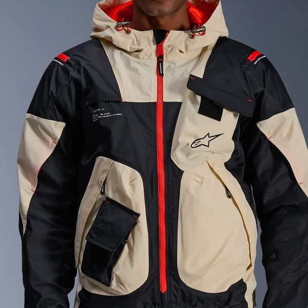 Alpinestars Mogress Air Nero Mandorla Arancione Caldo