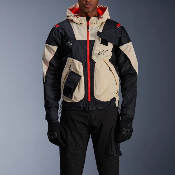 Alpinestars Mogress Air Nero Mandorla Arancione Caldo