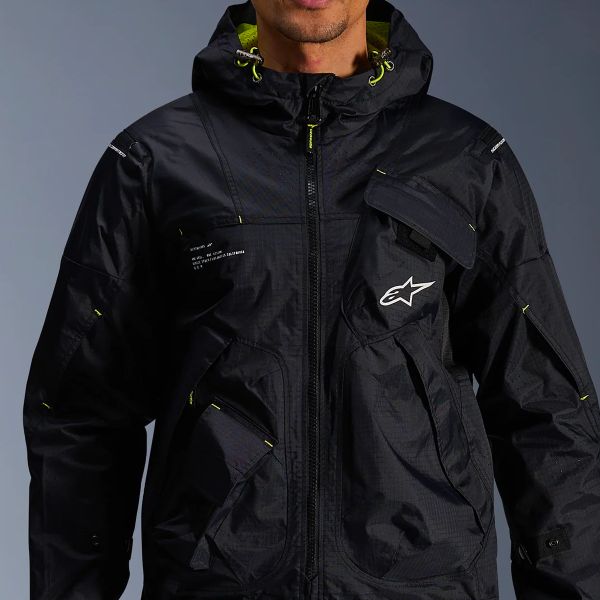 Alpinestars Mogress Air Nero Lime Punch Bianco