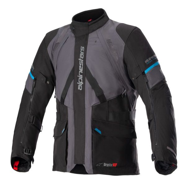 Giacche Moto Lunghe Alpinestars Monteira Drystar XF Tar Gray Black Methyl Blue