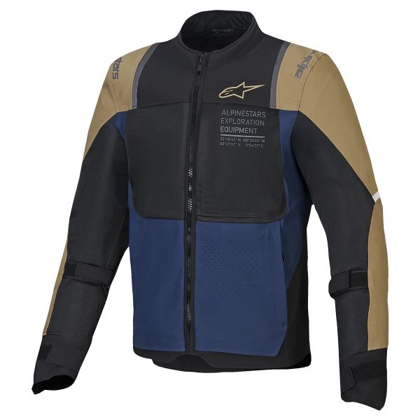 Giacche Moto Lunghe Alpinestars ST-2 Air Blu profondo Cachi scuro Nero Giacche Moto Lunghe Alpinestars ST-2 Air Blu profondo Cachi scuro Nero