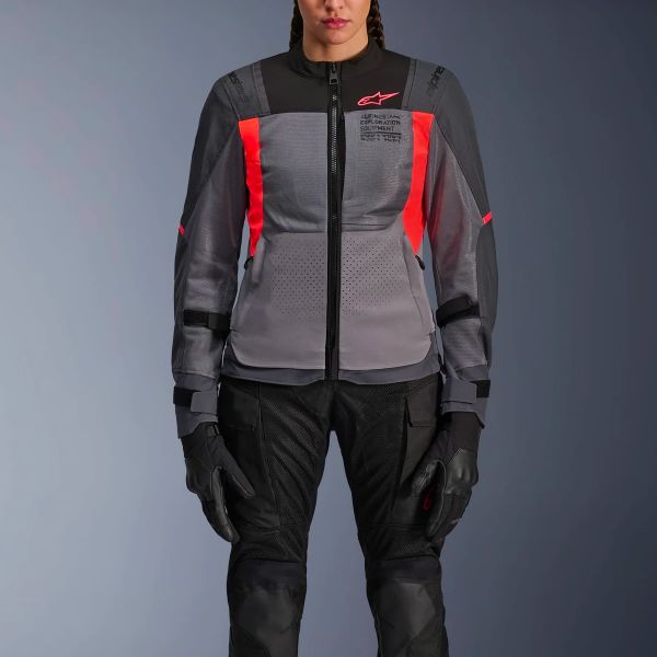 Alpinestars Stella ST-2 Air Grigio profondo Grigio scuro Corallo fluo