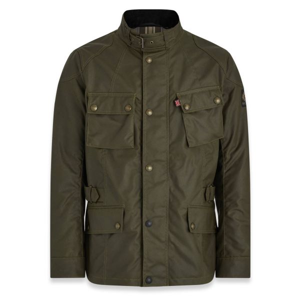 Giacche Moto Lunghe Belstaff Crosby 2 Tech Wax Forest Green Giacche Moto Lunghe Belstaff Crosby 2 Tech Wax Forest Green