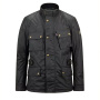 Giacche Moto Lunghe Belstaff Crosby New Tech Cera Nero
