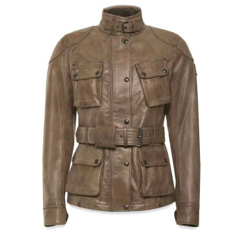 Giacche Moto Lunghe Belstaff Trialmaster Lady in pelle di betulla