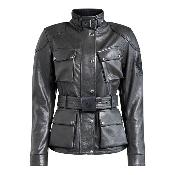 Giacche Moto Lunghe Belstaff Trialmaster Pro Lady Leather Black Giacche Moto Lunghe Belstaff Trialmaster Pro Lady Leather Black