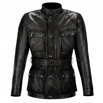 Giacche Moto Lunghe Belstaff Trialmaster Pro Leather Antique Black Giacche Moto Lunghe Belstaff Trialmaster Pro Leather Antique Black