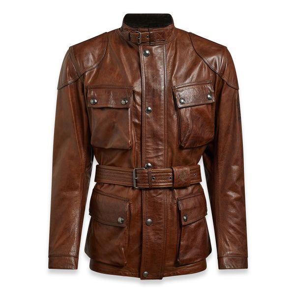 Giacche Moto Lunghe Belstaff Trialmaster Pro Leather Burnt Cuero Giacche Moto Lunghe Belstaff Trialmaster Pro Leather Burnt Cuero