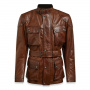 Giacche Moto Lunghe Belstaff Trialmaster Pro Leather Burnt Cuero