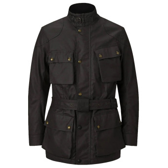 Giacche Moto Lunghe Belstaff Cera Trialmaster 8 oz nero Giacche Moto Lunghe Belstaff Cera Trialmaster 8 oz nero